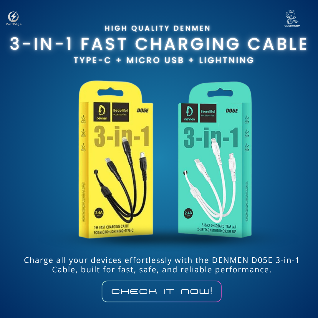  3 IN 1 FAST CHARGING - VDENMENV D05E